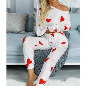 ❤️ Valentine's Day Heart Pajamas Lounge Set